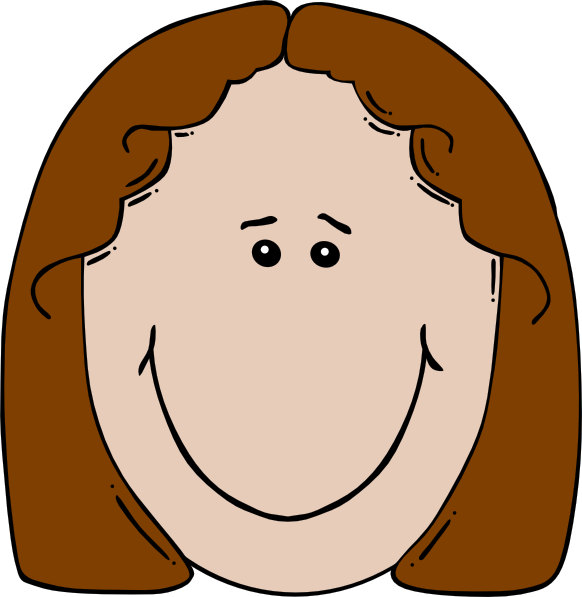 Girl Face Cartoon Clip Art - vector clip art online ...
