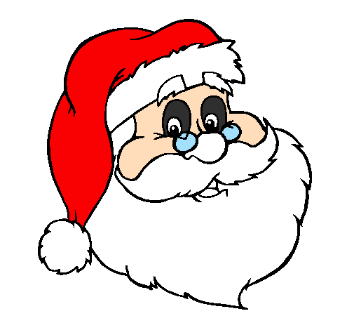 Colored page Santa face painted by mathusha