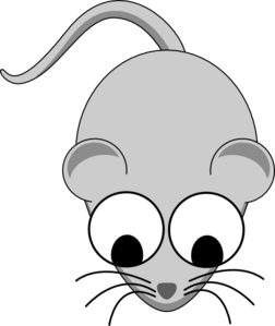 Mouse Looking Straight clip art - vector clip art online, royalty ...