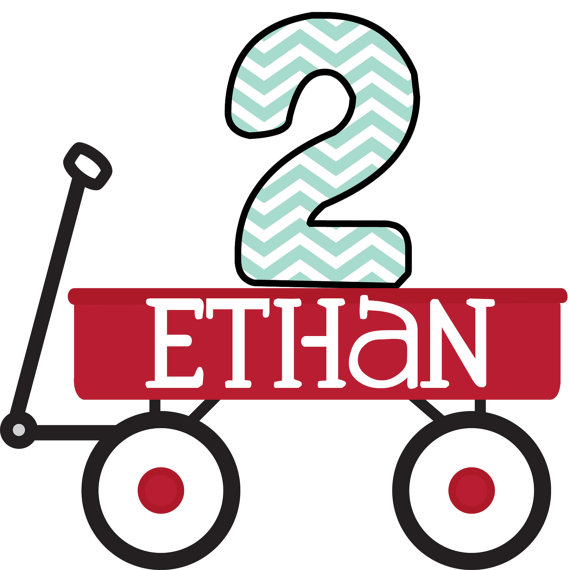 TShirt or Onesie Ironon Transfer Red Wagon by PartySoPerfect
