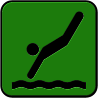 Dog Walking Green Activity Pictogram