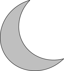 Silver Moon clip art - vector clip art online, royalty free ...