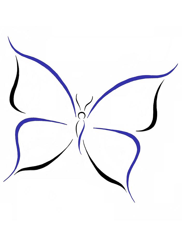 Tribal Butterfly Drawings - ClipArt Best