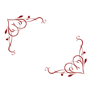 Red corner border clipart