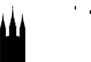 Lds temple silhouette clip art