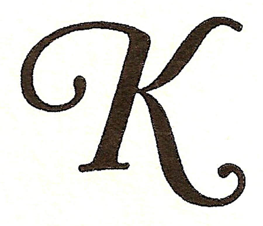 Free clipart letter k