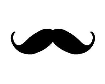 Handlebar mustache clipart