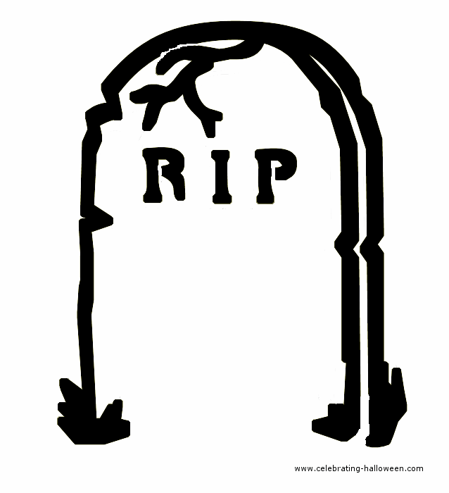 Halloween RIP Grave Stencil – Free Pumpkin Carving Stencil/Pattern ...