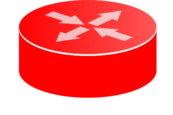 Cisco Router Down Red Clip Art - vector clip art ...