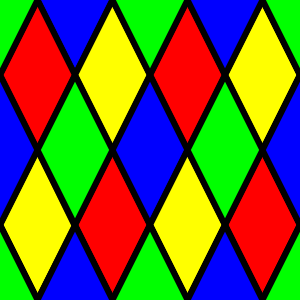 Diamond Harlequin 3 Pattern clip art Free Vector