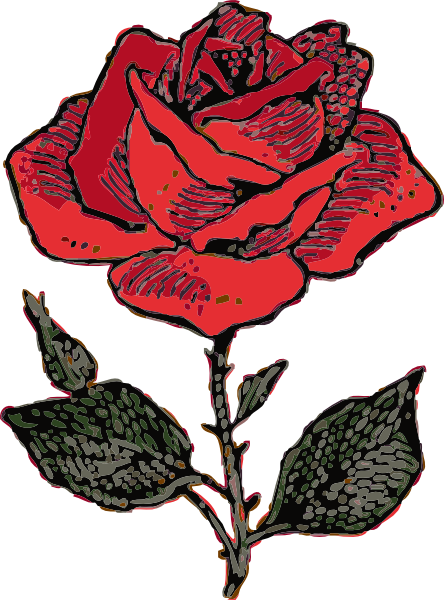 Rose clip art Free Vector / 4Vector
