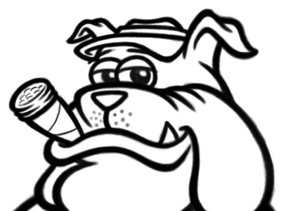 Dribbble - Cartoon Casino Dealer Dog Sketch by George Coghill ...