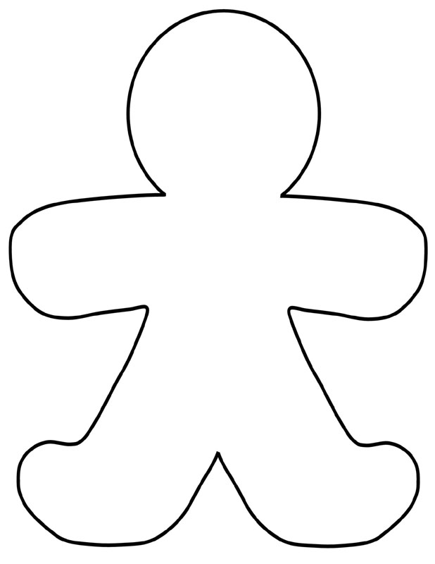 Printable Body Outline Template For Children - ClipArt Best