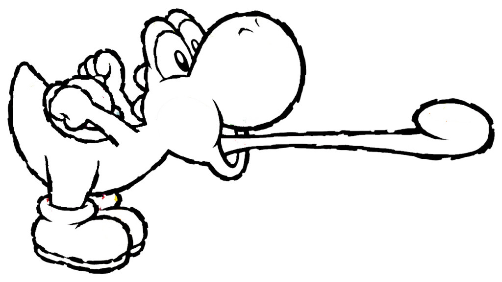 Yoshi Coloring Page | Hagio Graphic