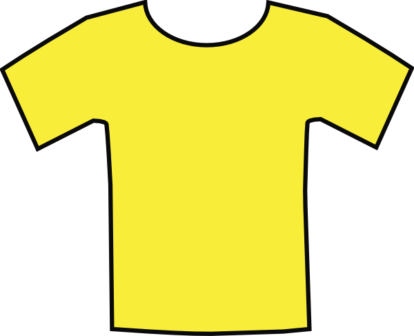 Yellow T Shirt Template - ClipArt Best