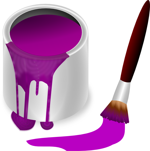 Purple Paint Clipart