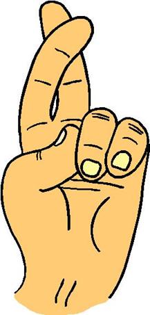 Fingers Crossed Clipart