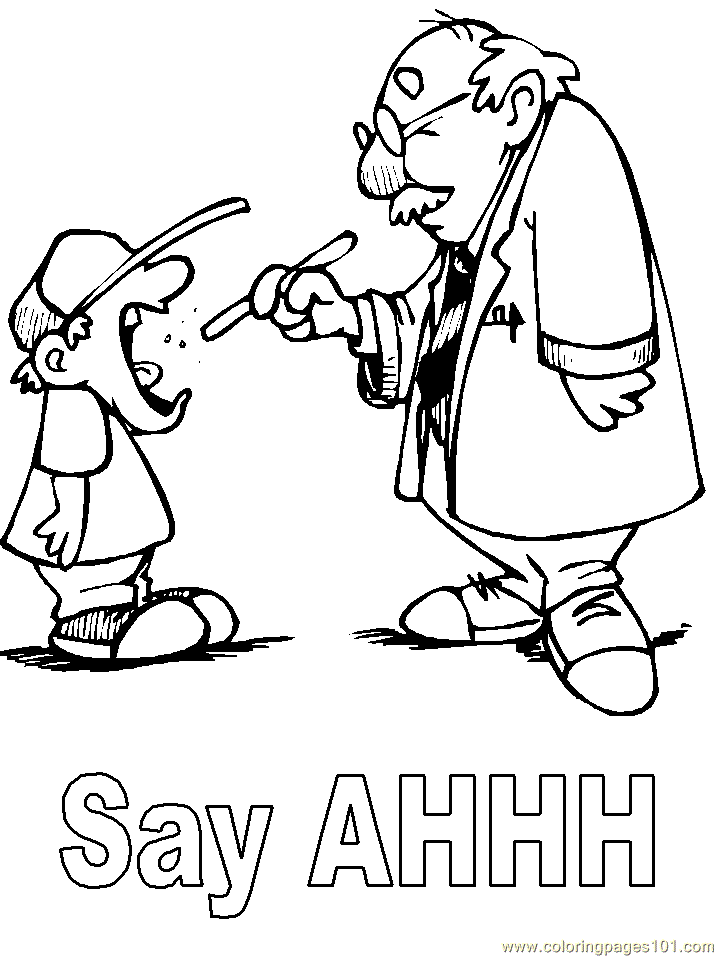 Doctor Coloring Page - AZ Coloring Pages