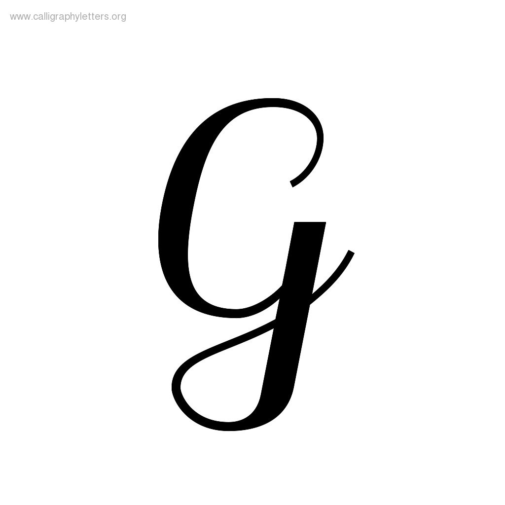 Fancy Letter G.calligraphy - ClipArt Best