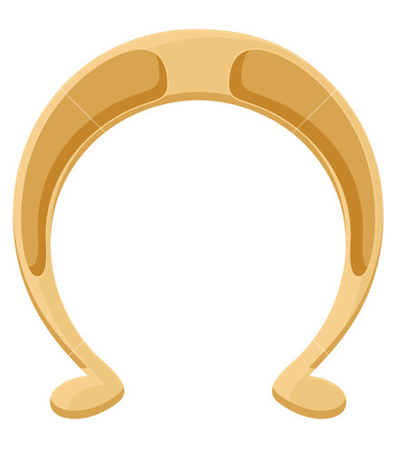 Shape Of Horseshoe Drawing Vector
