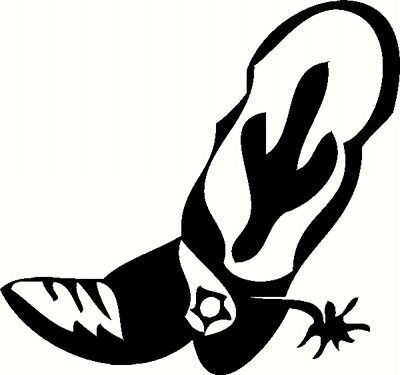50+ Cowboy Boots With Spurs Clipart