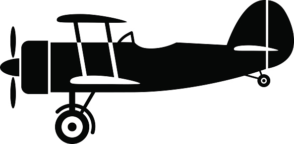 Biplane Clip Art, Vector Images & Illustrations