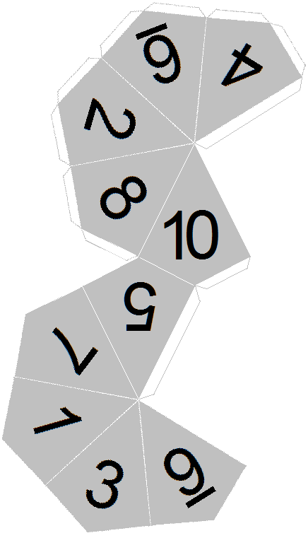 DiceCollector.com's PAPER DICE TEMPLATES