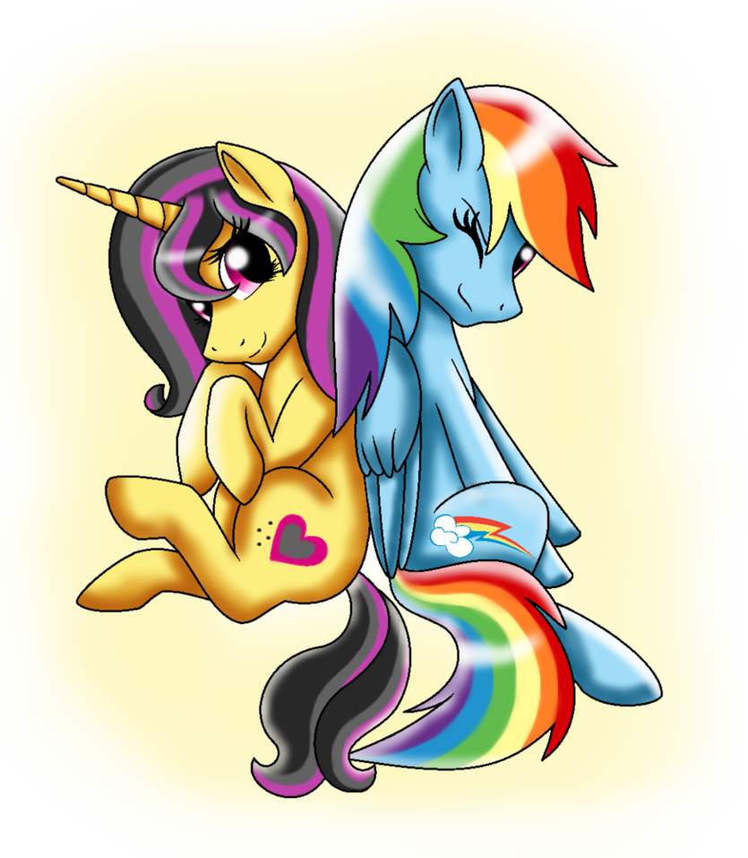 Art Trade~ Rainbow Dash's new friend