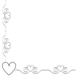 Black And White Heart Border