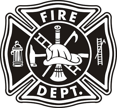 fire Department Maltese Cross Business Cards