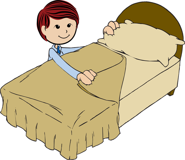 Going to bed