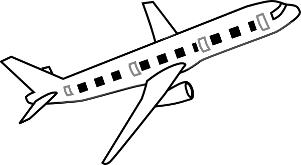 Airplane Clipart Black And White - Free Clipart Images