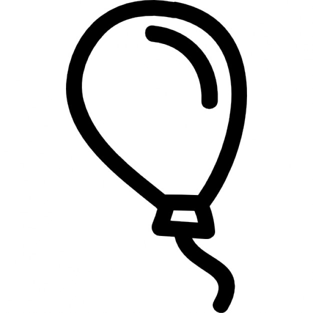 Balloon hand drawn outline Icons | Free Download