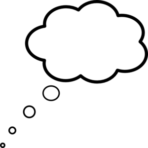 Thought cloud clipart