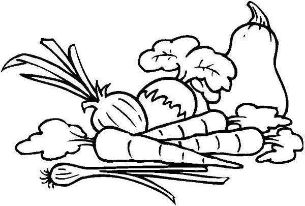 vegetable coloring pages | My coloring pages