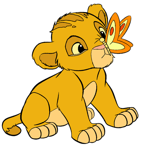 Image - Baby simba butterfly.gif - DisneyWiki