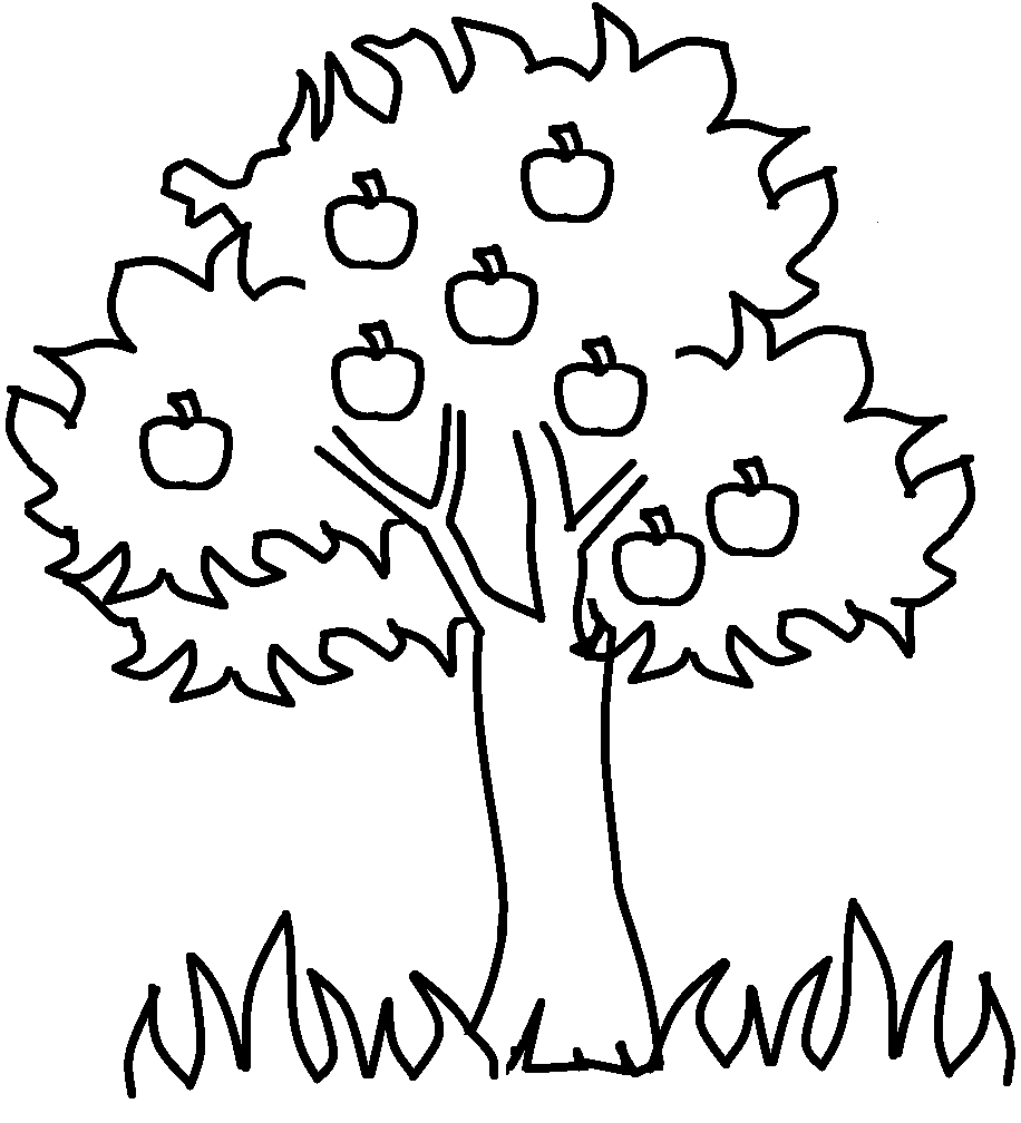 Apple Outline Printable - Viewing Gallery