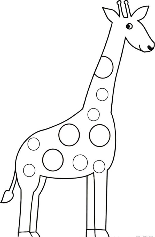 giraffe to draw Colouring Pages