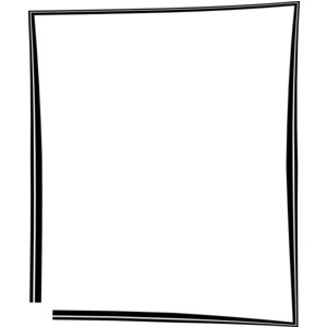Black Open Border Frame clip art - Polyvore