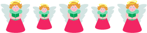 Christmas Angels Clip Art Borders