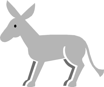 Free Stock Photos | Illustration Of A Gray Donkey | # 4441 ...