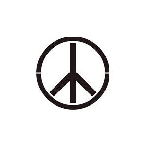 Peace Sign Stencil - 14 inch - 10 mil medium-duty: Amazon.com ...