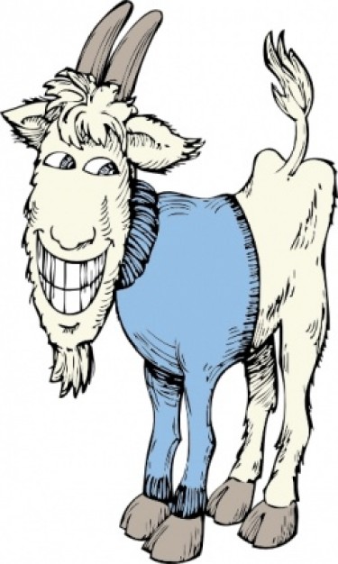 Goat In A Sweater clip art | Download free Vector
