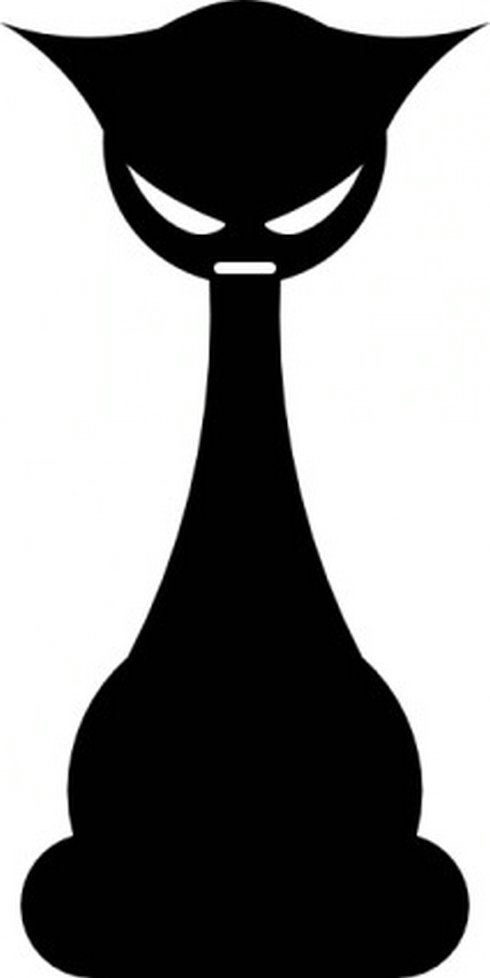 Gothic Cat Clip Art | Free Vector Download - Graphics,