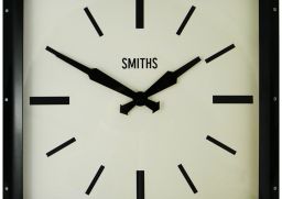 Square Black Metal Filmore Clock World Market, Black Square Clock ...