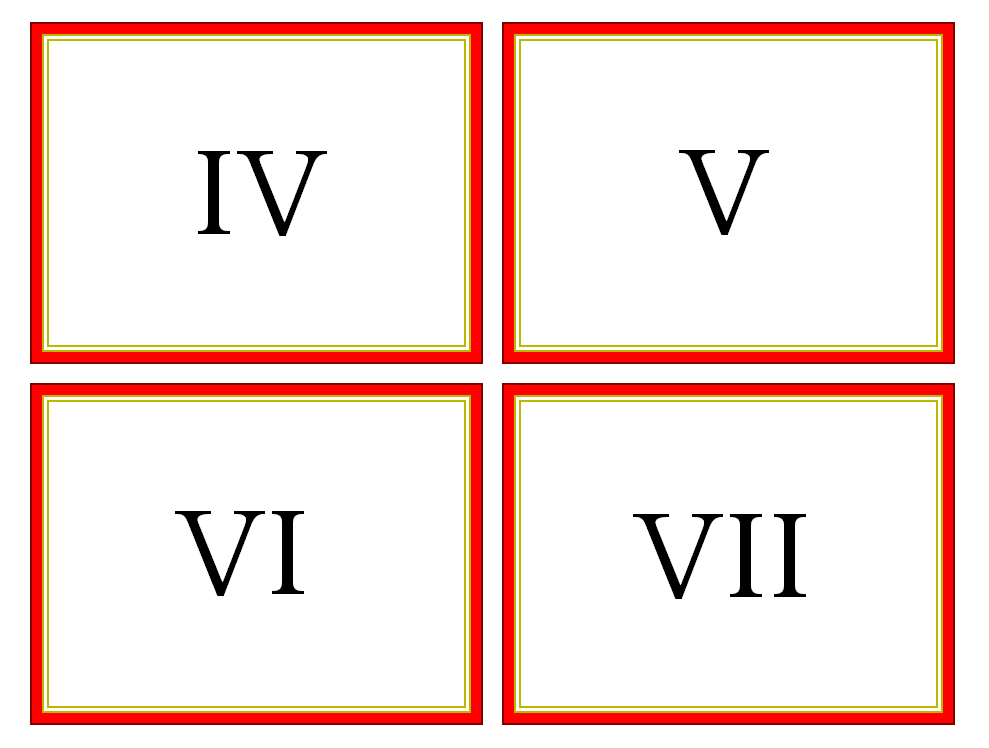 FREE Printable Roman Numeral Flashcards - great for kids