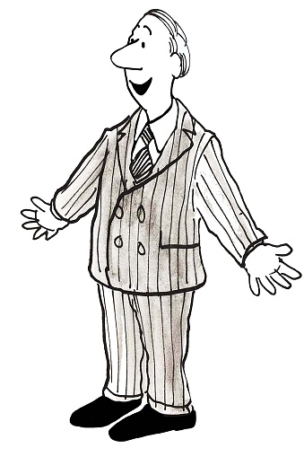 Cartoon Of Pinstripe Design Clip Art, Vector Images ...