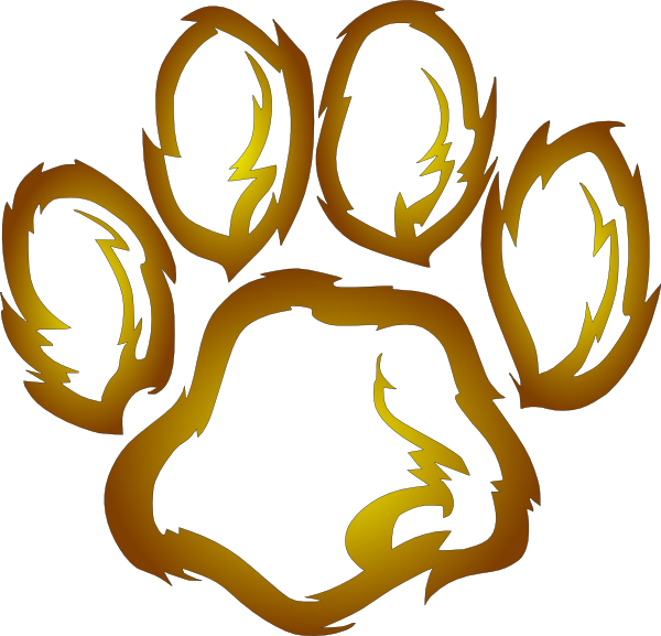 Lion Paw Print Outline - ClipArt Best