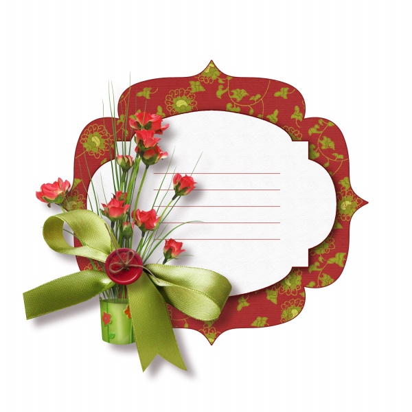 Beautiful rose flower borders, PSD | Free download