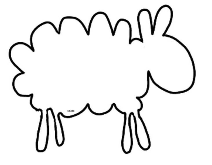 Sheep Cut Out Clipart - Free to use Clip Art Resource